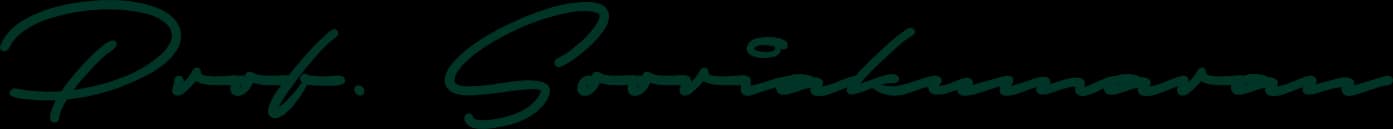 Professor Prasanna Sooriakumaran signature